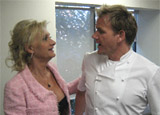 Sophie Gayot & Gordon Ramsay before the judging moments
