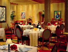 A dining room at Picasso in Las Vegas