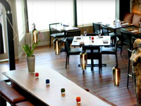 The dining room of Ubuntu in Napa