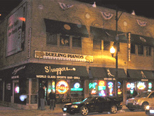 Dining room at Sluggers World Class Sports Bar & Grill, Chicago, IL Dining room at Sluggers World Class Sports Bar & Grill, Chicago, IL