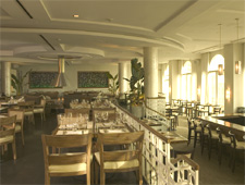 Dining room at Ocean & Vine, Santa Monica, CA Dining room at Ocean & Vine, Santa Monica, CA
