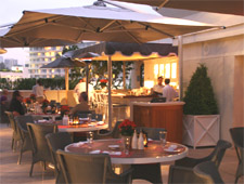 Dining room at The Roof Garden, Beverly Hills, CA Dining room at The Roof Garden, Beverly Hills, CA