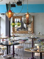 Dining room at Sunny Spot, Venice, CA Dining room at Sunny Spot, Venice, CA