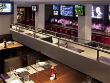 Dining room at Boomer Esiason's Stadium Grill, New York, NY Dining room at Boomer Esiason's Stadium Grill, New York, NY