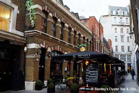 Bentley's Oyster Bar & Grill, London, uk