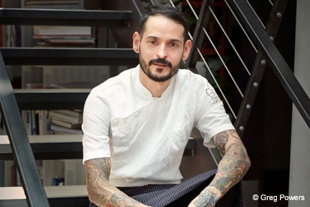 Chef Aitor Zabala, who collaborated with chef José Andrés on Somni