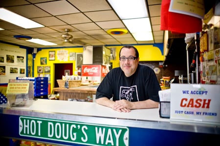 Hot Dougs closed its doors on October 4, 2014