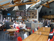 Dining room at Pitfire Artisan Pizza, Manhattan Beach, CA Dining room at Pitfire Artisan Pizza, Manhattan Beach, CA