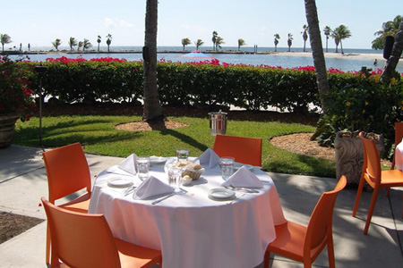 Red Fish Grill in Coral Gables boasts a patio with a panoramic view unparalleled in the city.