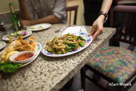 Dining Room at Sanamluang Cafe, Los Angeles, CA