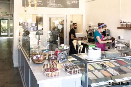 A second Small Batch artisanal ice cream shop has opened in Los Angeles