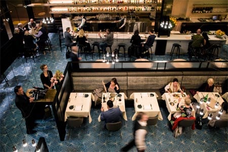Volta is a French-Scandinavian brasserie at the Westfield San Francisco Centre