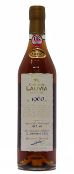 Comte de Lauvia 1960 Armagnac was aged for decades in the caves of france