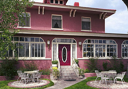 The Bottger Mansion of Old Town in Albuquerque, New Mexico, was built in 1910 The Bottger Mansion of Old Town in Albuquerque, New Mexico, was built in 1910