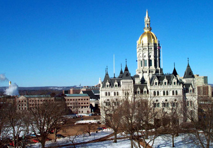 The Connecticut State Capitol Building in Hartford