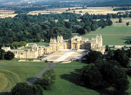 The extensive and impressive Blenheim Palace