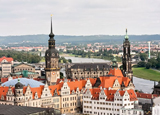 Devastated by bombings during World War II, the East German city of Dresden has today been restored to its former glory Devastated by bombings during World War II, the East German city of Dresden has today been restored to its former glory