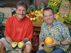 Chuck Boerner of Ono Organic Farms with Wolfgang Puck