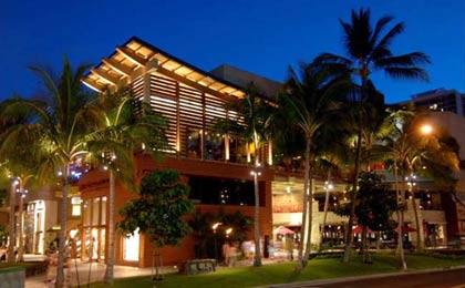 The exterior of the Royal Hawaiian Center in Honolulu, Hawaii