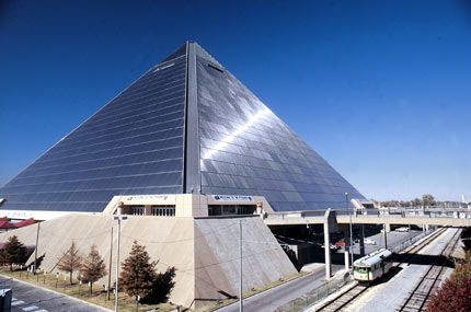 The third largest pyramid in the world is located in Memphis, Tennessee! The third largest pyramid in the world