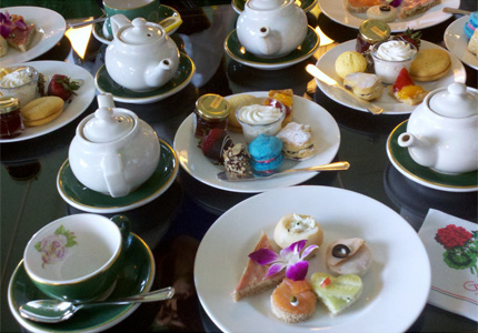 Enjoy sweet and savory treats during afternoon tea at the Grand Hotel on Mackinac Island in Michigan 