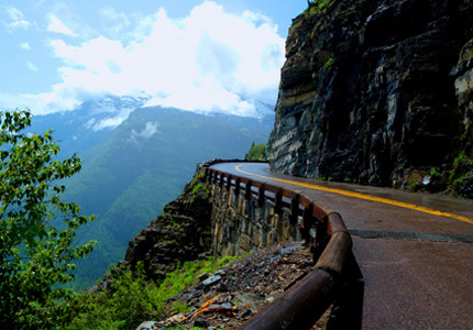 Going-to-the-Sun Road offers stunning views of Glacier National Park in Montana