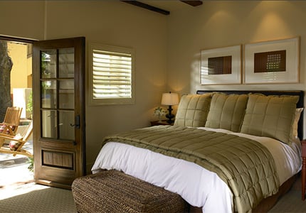 A  guestroom at Hotel Cheval in Paso Robles, California