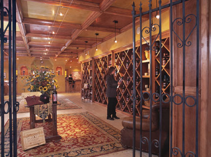 The JUSTIN Tasting Room showcases a variety of wines in Paso Robles, CA