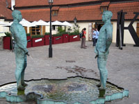 The Czech version of Manneken Pis at the Kafka Museum