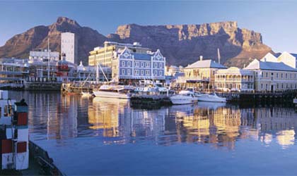 The picturesque Victoria & Albert Waterfront in Cape Town, South Africa
