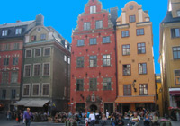 The shops and restaurants of Storget