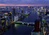 A view of Sumida in Tokyo A view of Sumida in Tokyo