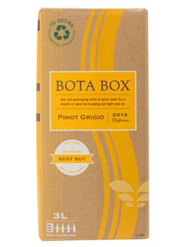 The Bota Box California Pinot Grigio offers fragrant floral and stone fruit aromas
