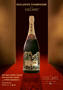 Celebrate the 88th Oscars with the official Champagne Piper-Heidsieck "Red Carpet Ready" bottle Celebrate the 88th Oscars with the official Champagne Piper-Heidsieck "Red Carpet Ready" bottle