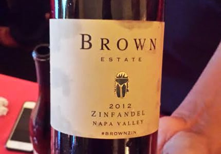Brown Estate 2012 Zinfandel as tasted at Napa Valley in 80 Sips