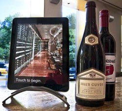 The iPad Wine Tablet at South Gate restaurant in New York City