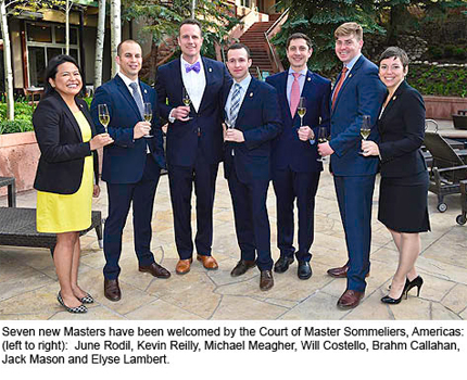 New inductees in The Court of Master Sommeliers, Americas