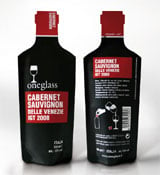 Oneglass single-pour packaging
