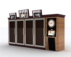 A rendering of the wine vending machine being implemented in Pennsylvania