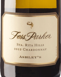 Wine label of Fess Parker 2012 Ashley's Chardonnay 