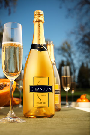 The Extra-Dry Riche from Domaine Chandon features a honeyed, floral bouquet