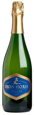 Iron Horse 2004 Brut LD is composed of equal parts Chardonnay and Pinot Noir