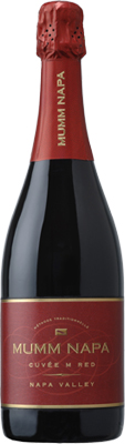 Mumm Napa Cuvee M Red is a sparkling red wine made from Pinot Noir grapes