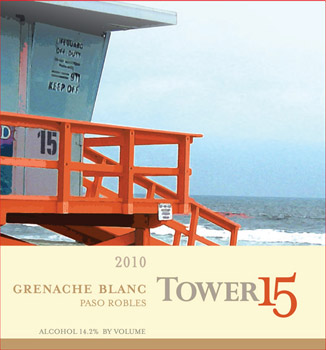 Tower 15 2010 Grenache Blanc, one of our Top 10 Barbecue Wines 2012