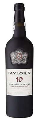 Taylor Fladgate 10 Year Old Tawny Port displays mature fruit flavors with notes of almond and butterscotch