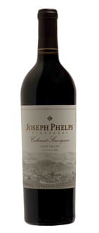 A bottle of Joseph Phelps Vineyards 2008 Napa Valley Cabernet Sauvignon, one of our Top 10 Holiday Wines 2011