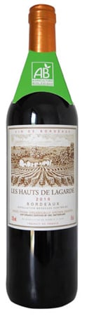 Les Hauts de Lagarde 2010 Rouge is composed of 65 percent Merlot, 25 percent Cabernet Sauvignon and 10 percent Cabernet Franc