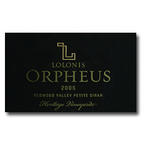 Lolonis is a specialty winery in the Napa Valley, well known for this 2005 Orpheus Petite Sirah