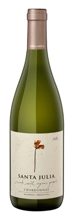 Santa Julia 2012 Chardonnay Organica, one of our Top 10 Organic Wines