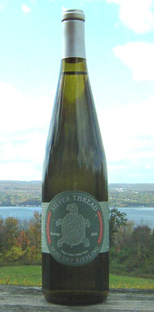 Silver Thread 2012 Semi-Dry Riesling is made in New York's Finger Lakes Region